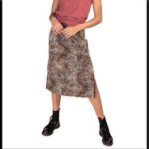 CHEETAH Midi Skirt Natural Life